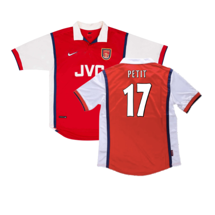 Arsenal 1998-99 Home Shirt (2XL) (Good) (Petit 17)