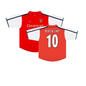 Arsenal 2000-02 Home Shirt (S) (Very Good) (Bergkamp 10)_0