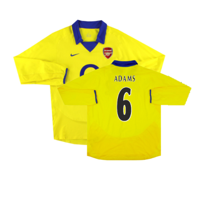 Arsenal 2003-05 Long Sleeve Away Shirt (Excellent) (Adams 6)