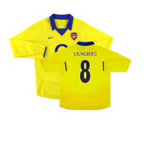 Arsenal 2003-05 Long Sleeve Away Shirt (Excellent) (Ljungberg 8)_0