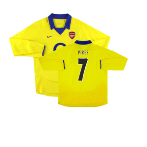 Arsenal 2003-05 Long Sleeve Away Shirt (Excellent) (Pires 7)_0