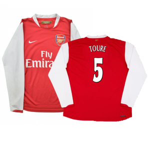 Arsenal 2006-07 Long Sleeve Home Shirt (XXL) (Excellent) (Toure 5)_0