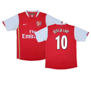 Arsenal 2006-08 Home Shirt (XL) (Excellent) (Bergkamp 10)_0