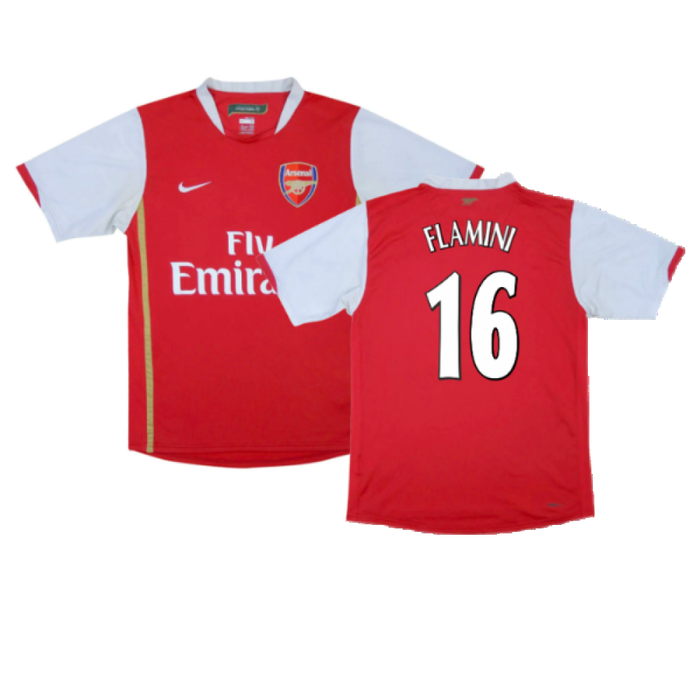 Arsenal 2006-08 Home Shirt (XL) (Excellent) (Flamini 16)