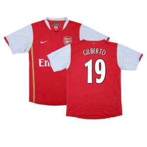 Arsenal 2006-08 Home Shirt (XL) (Excellent) (Gilberto 19)_0