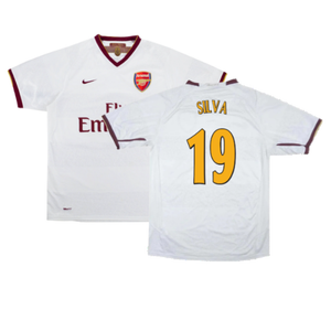 Arsenal 2007-08 Away Shirt (XL) (Excellent) (Silva 19)_0