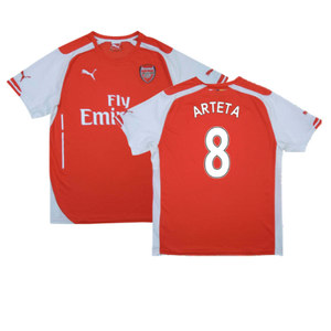 Arsenal 2014-15 Home Shirt (XS) (Excellent) (Arteta 8)_0