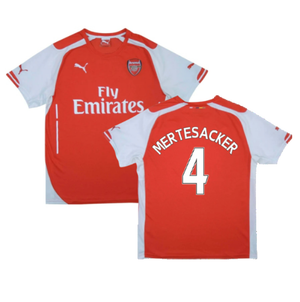 Arsenal 2014-15 Home Shirt (L) (Mertesacker 4) (Very Good)_0