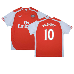 Arsenal 2014-15 Home Shirt (S) (Excellent) (Wilshere 10)_0