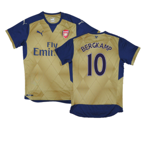 Arsenal 2015-16 Away Shirt (XL) (Fair) (BERGKAMP 10)_0