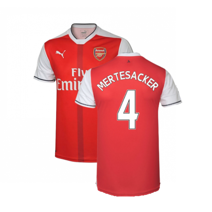 Arsenal 2016-17 Home Shirt (L) (Excellent) (Mertesacker 4)