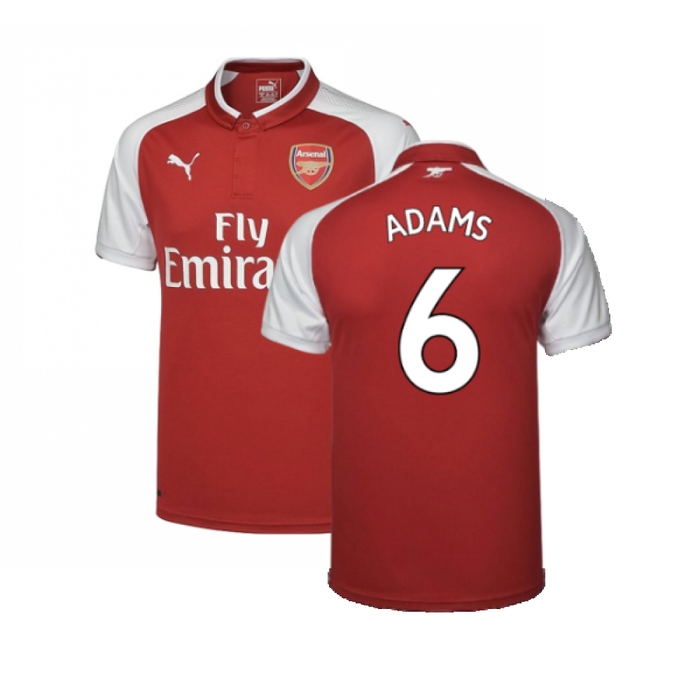 Arsenal 2017-18 Home Shirt (XS) (Very Good) (Adams 6)