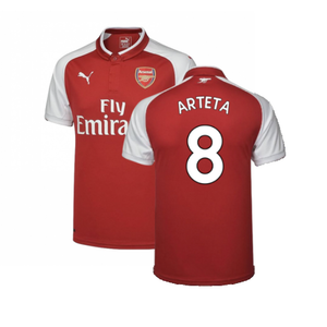 Arsenal 2017-18 Home Shirt (XS) (Very Good) (Arteta 8)_0