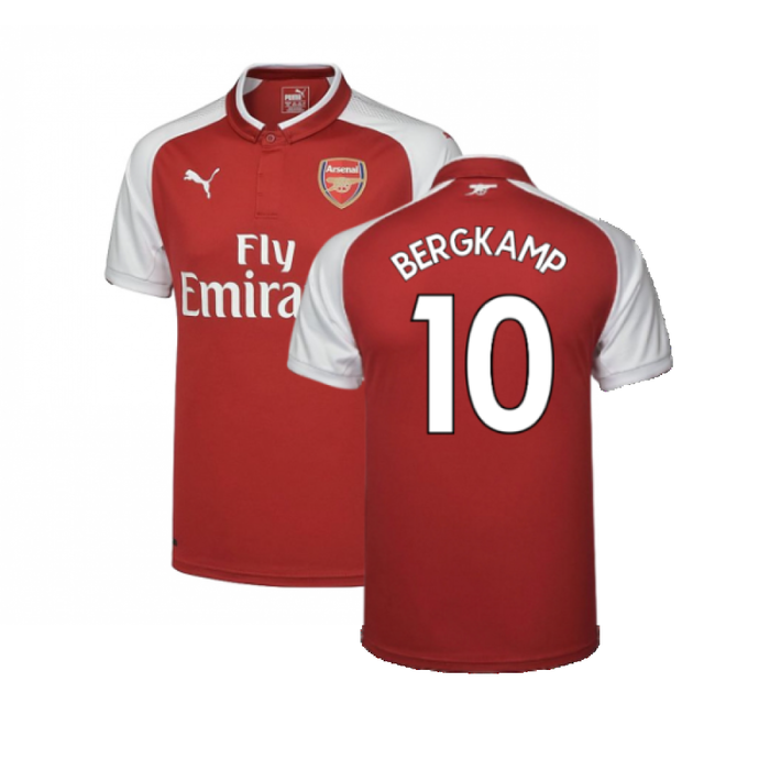 Arsenal 2017-18 Home Shirt (Very Good) (Bergkamp 10)