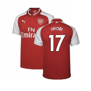 Arsenal 2017-18 Home Shirt (S) (Mint) (Iwobi 17)_0