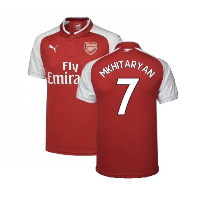 Arsenal 2017-18 Home Shirt (M) (Excellent) (Mkhitaryan 7)