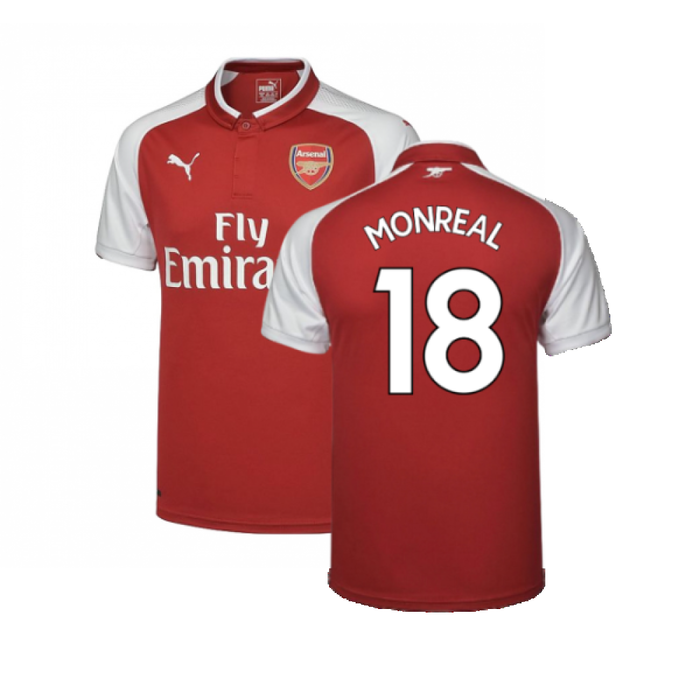 Arsenal 2017-18 Home Shirt (XS) (Very Good) (Monreal 18)