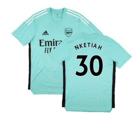 Arsenal 2021-2022 Adidas Training Shirt (XS) (NKETIAH 30) (Excellent)_0