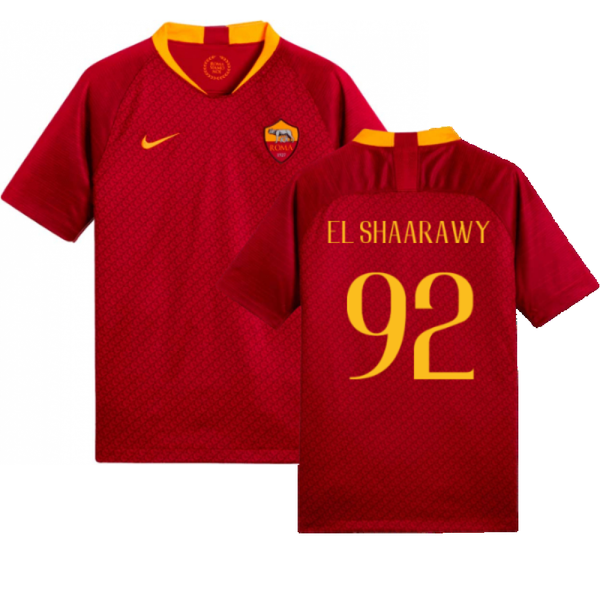 18-19 ASローマ エルシャーラウィ#92 M AS Roma 2018-19 Home Shirt (Mint) (El Shaarawy 92) – Classic