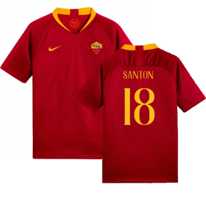 AS Roma 2018-19 Home Shirt (Mint) (Santon 18)_0