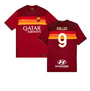 AS Roma 2020-21 Home Shirt (L) (VOLLER 9) (BNWT)_0