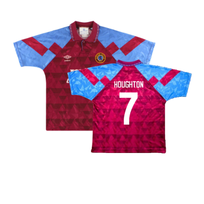 Aston Villa 1990-92 Home Shirt (Good) (Houghton 7)