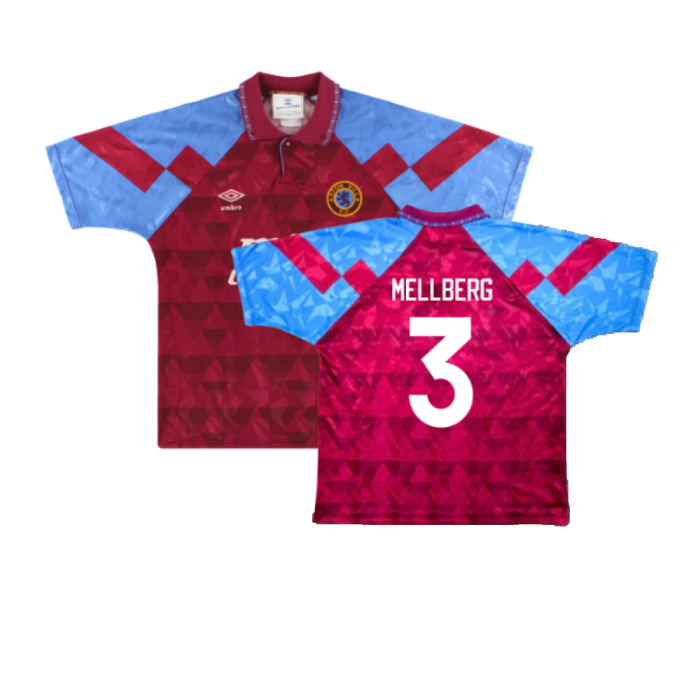 Aston Villa 1990-92 Home Shirt (XL) (Very Good) (Mellberg 3)