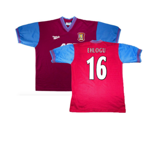 Aston Villa 1997-1998 Home Shirt (Excellent) (Ehlogu 16)_0