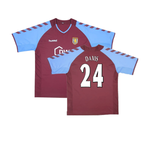 Aston Villa 2004-05 Home Football Shirt (Excellent) (Davis 24)_0