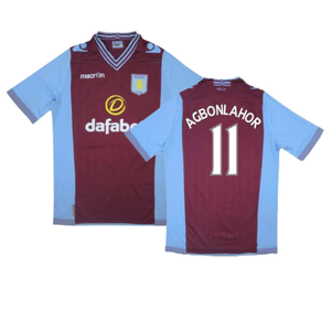 Aston Villa 2013-14 Home Shirt (L) (Excellent) (Agbonlahor 11)_0