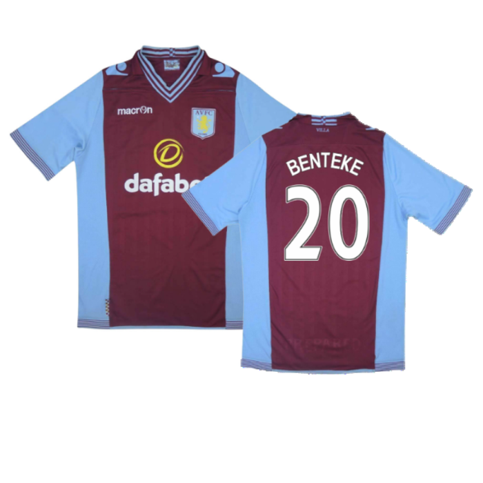 Aston Villa 2013-14 Home Shirt (XL) (Excellent) (Benteke 20)