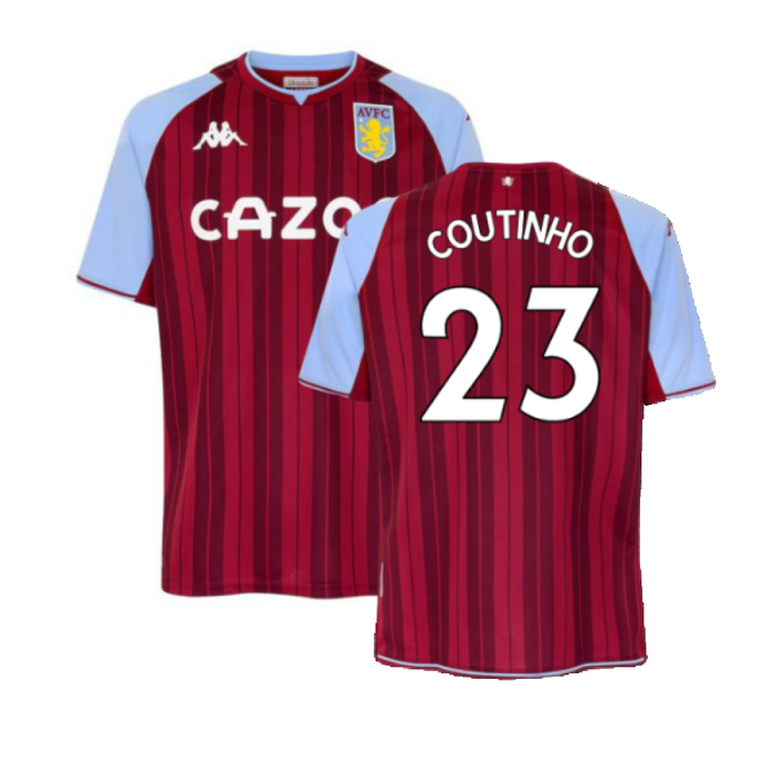 Aston Villa 2021-22 Home Shirt (M) (Coutinho 23) (Excellent)