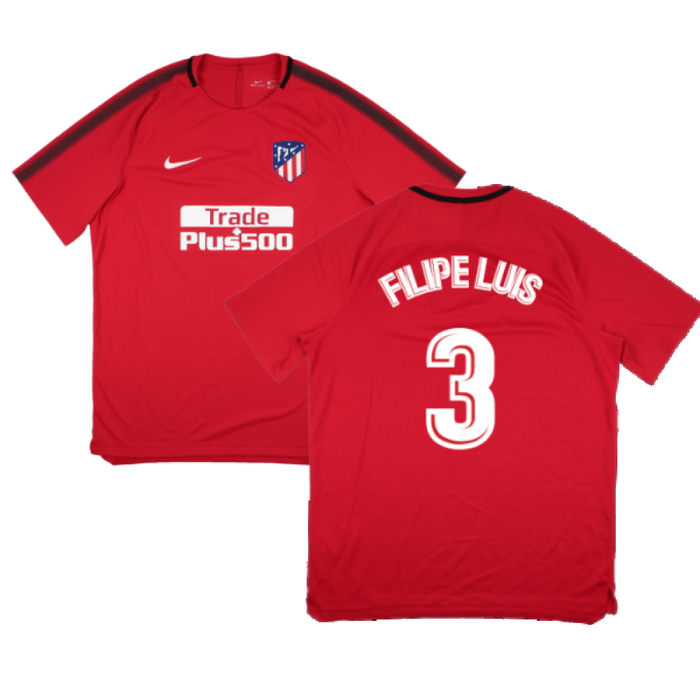 Atletico Madrid 2017-18 Nike Training Shirt (XL) (Filipe Luis 3) (Mint)