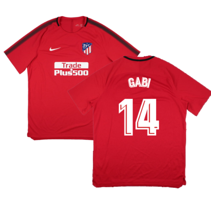 Atletico Madrid 2017-18 Nike Training Shirt (XL) (Gabi 14) (Mint)