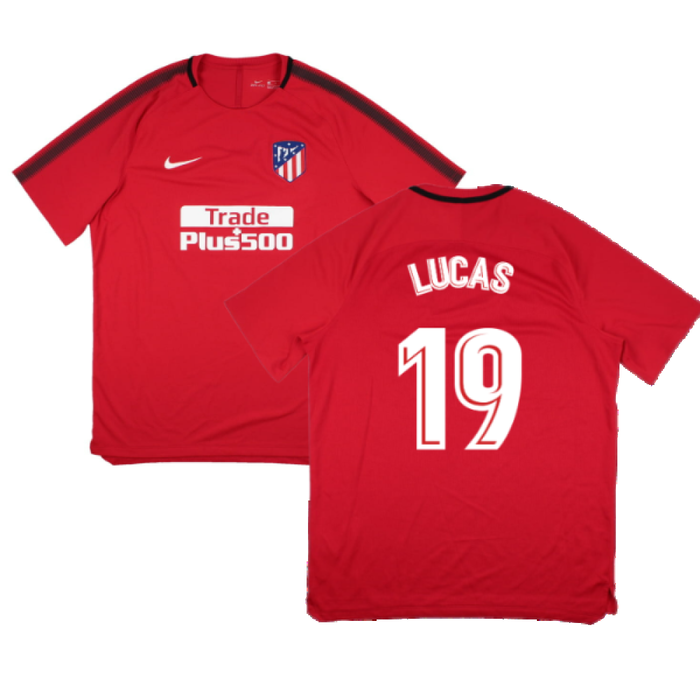 Atletico Madrid 2017-18 Nike Training Shirt (XL) (Lucas 19) (Mint)