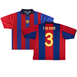 Barcelona 2000-01 Home Shirt (XL) (Very Good) (F.De Boer 3)_0