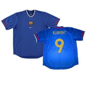 Barcelona 2001-02 Third Shirt (M) (Fair) (Kluivert 9)_0