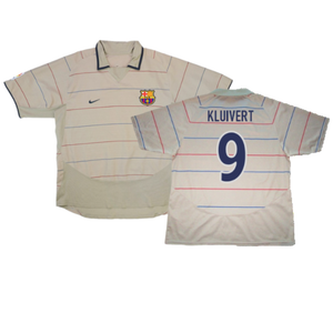 Barcelona 2003-04 Away Shirt (L) (Very Good) (Kluivert 9)_0