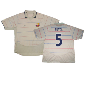 Barcelona 2003-04 Away Shirt (L) (Very Good) (Puyol 5)_0