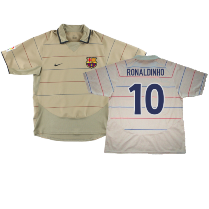 Barcelona 2003-04 Away Shirt (M) (Excellent) (Ronaldinho 10)