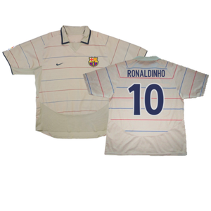 Barcelona 2003-04 Away Shirt (L) (Very Good) (Ronaldinho 10)_0