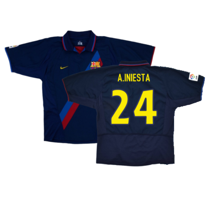 Barcelona 2003-04 Third Shirt (L) (Fair) (A.Iniesta 24)