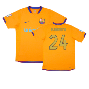 Barcelona 2006-07 Away Shirt (L) (Good) (A.Iniesta 24)_0