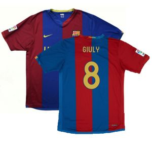 Barcelona 2006-07 Home Shirt (S) (Good) (Giuly 8)_0