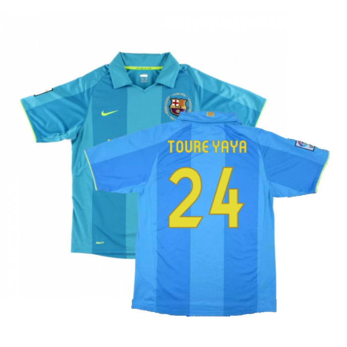 Barcelona 2007-08 Away Shirt (XXL) (Excellent) (Toure Yaya 24)