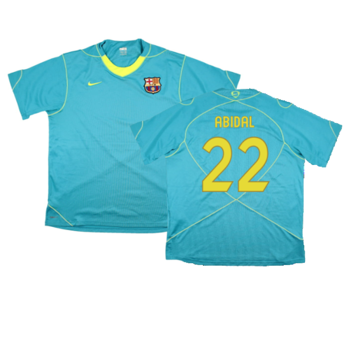 Barcelona 2007-08 Nike Training Shirt (XL) (Excellent) (Abidal 22)