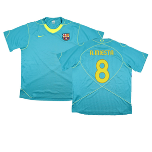 Barcelona 2007-08 Nike Training Shirt (XL) (Excellent) (A.Iniesta 8)_0