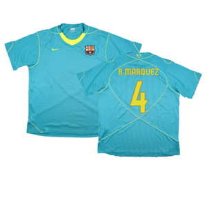 Barcelona 2007-08 Nike Training Shirt (XL) (Excellent) (R.Marquez 4)_0