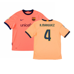 Barcelona 2009-10 Away Shirt (S) (Excellent) (R.Marquez 4)_0