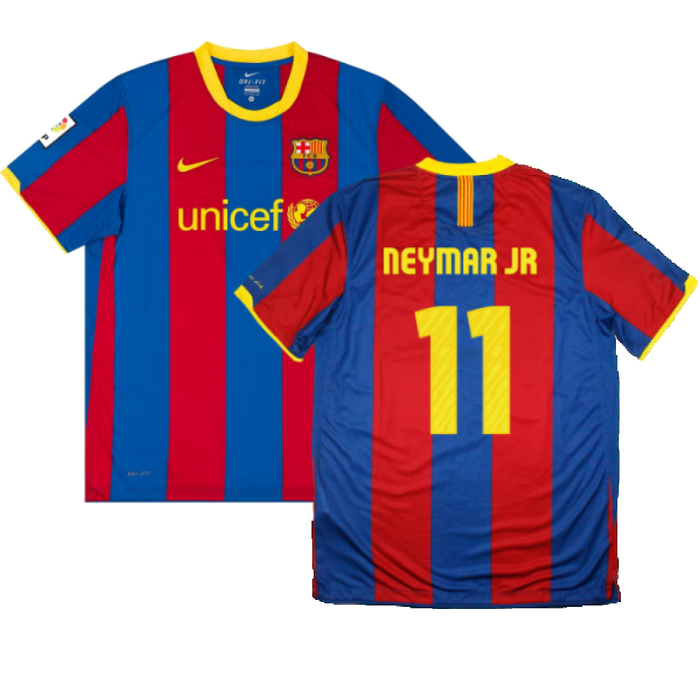 Barcelona 2010-11 Home Shirt (L) (Very Good) (Neymar JR 11)